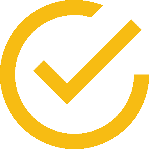 checkmark yellow icon